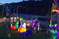 beleuchtete Windskulpturen